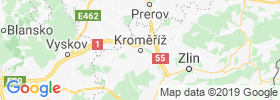 Kromeriz map